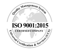 ISO 9001:2015 Quality Management System certification mark